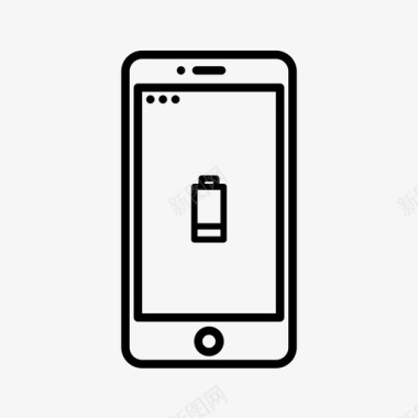 低电量充电iphone图标图标