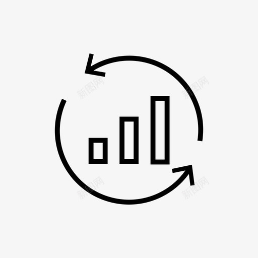分析条形图通货膨胀图标svg_新图网 https://ixintu.com 仪表盘 分析 条形图 统计 通货膨胀
