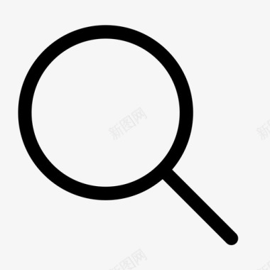 搜索放大镜基本用户界面图标图标