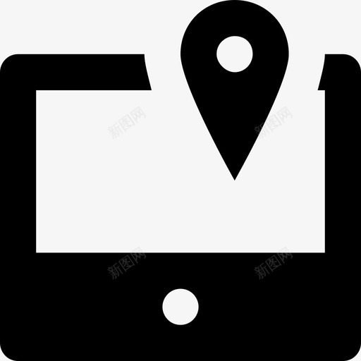 地图图钉gps位置图标svg_新图网 https://ixintu.com gps 位置 占位符 地图图钉 导航 网络和通信材料字形图标