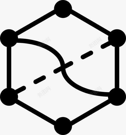 六边形角绘图窗体图标svg_新图网 https://ixintu.com smashicons几何体实体 六边形角 几何体 形状 窗体 绘图