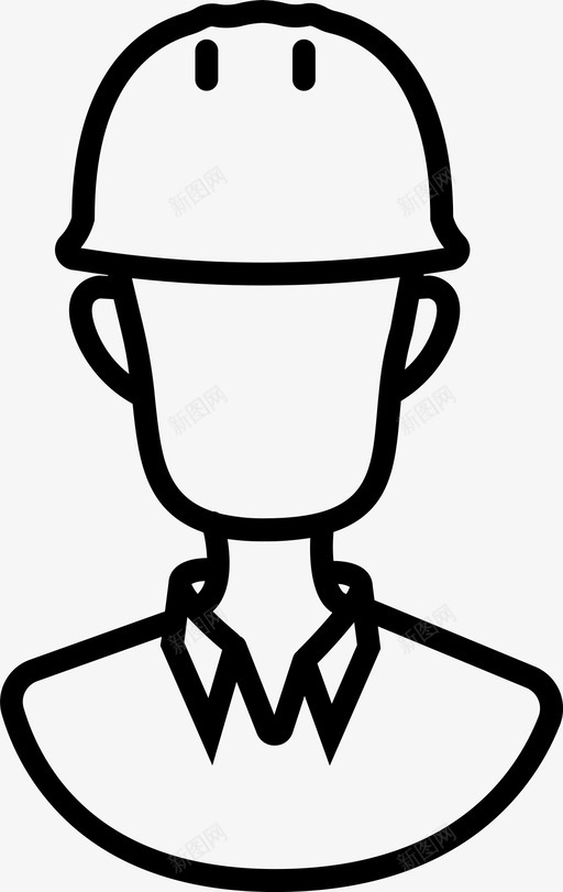 工程师头像安全帽图标svg_新图网 https://ixintu.com 人 头 头像 安全帽 工程师