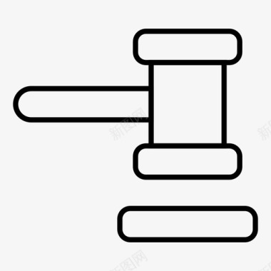 锤子建筑木槌图标图标