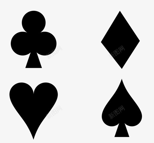 纸牌来了四张图标svg_新图网 https://ixintu.com 四张 心 来了 玩牌 纸牌