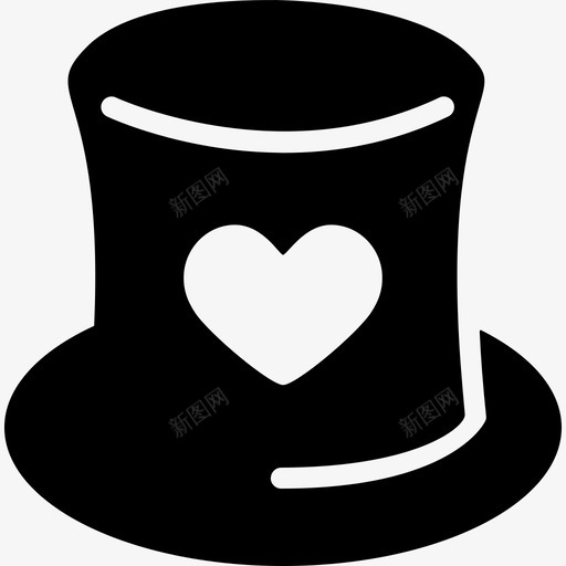 带着一颗心的帽子做我的情人图标svg_新图网 https://ixintu.com 做我的情人 带着一颗心的帽子