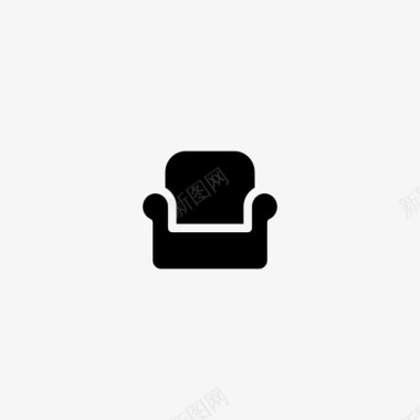 扶手椅舒适沙发图标图标
