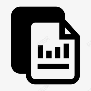 资产负债表文档分类帐图标图标