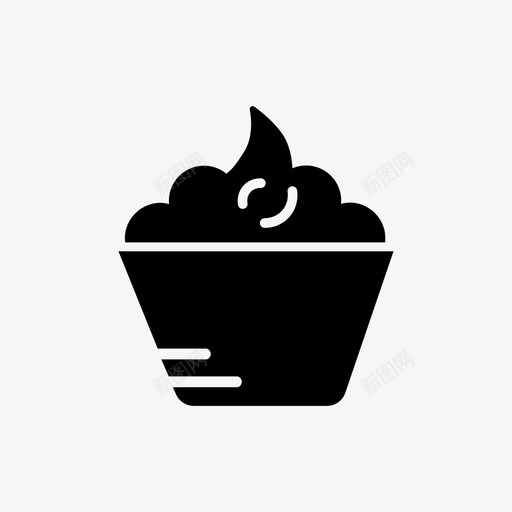 纸杯蛋糕甜点冰淇淋图标svg_新图网 https://ixintu.com 冰淇淋 冰淇淋分析 棒棒糖 甜点 纸杯蛋糕