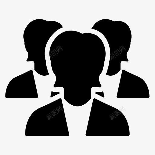 员工就业人力图标svg_新图网 https://ixintu.com 人力 办公室职员 员工 就业