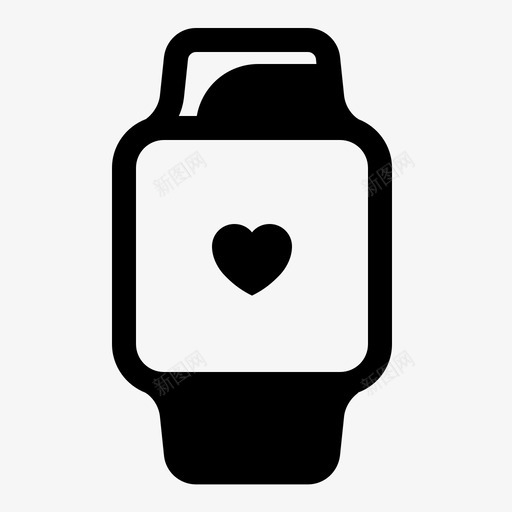 智能手表健身带喜欢图标svg_新图网 https://ixintu.com 健身带 喜欢 手腕 智能手表 爱 运动