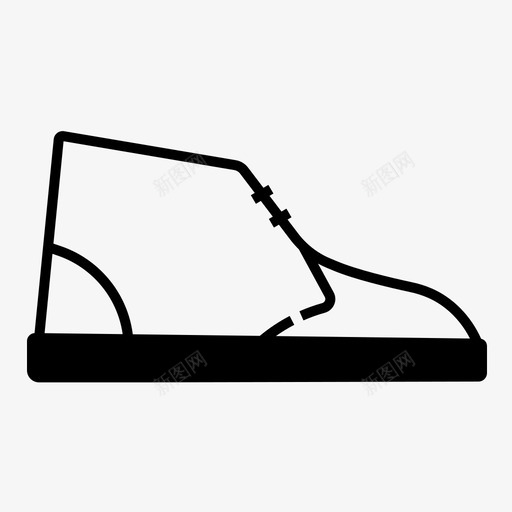 chukka靴子靴子脚穿图标svg_新图网 https://ixintu.com chukka靴子 脚穿 靴子 鞋子 鞋类填充图标集