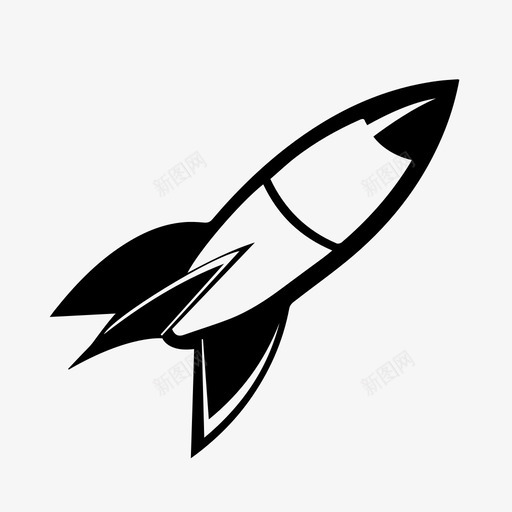 火箭导弹宇宙飞船图标svg_新图网 https://ixintu.com 宇宙飞船 导弹 火箭