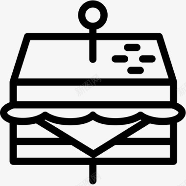 三明治早餐吃图标图标