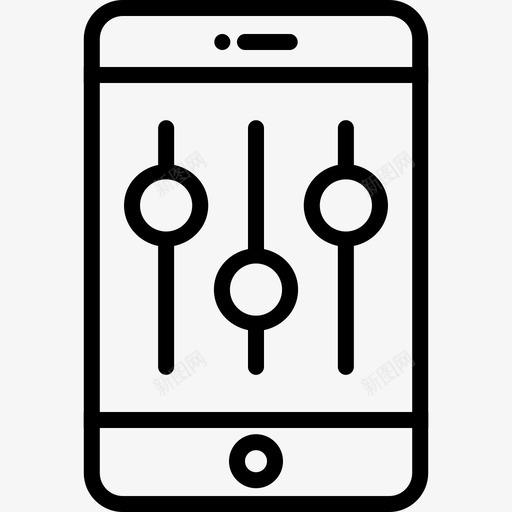 滑动控件滑块移动工具图标svg_新图网 https://ixintu.com 滑动控件 滑块 移动工具