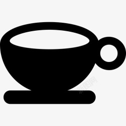 装满查的茶杯茶杯在酒店里装满了图标高清图片