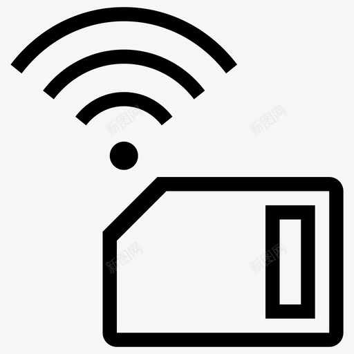 WIFI电话卡svg_新图网 https://ixintu.com WIFI电话卡 电话卡