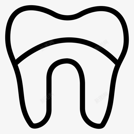 牙齿清洁牙线图标svg_新图网 https://ixintu.com 卫生 清洁 牙线 牙线图标 牙齿 糊剂 药物