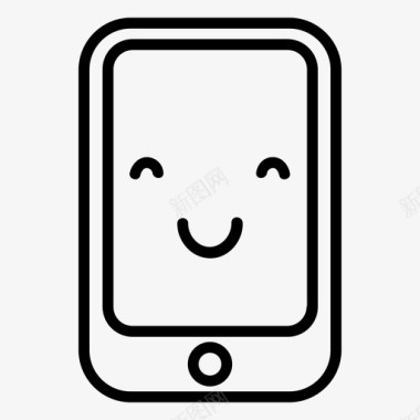 快乐智能手机安卓电池图标图标