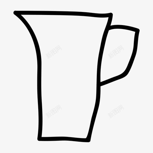 水壶咖啡杯热饮图标svg_新图网 https://ixintu.com 咖啡杯 水壶 热饮 茶杯 食品和饮料