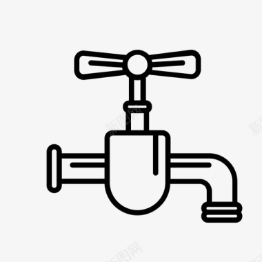 水龙头滴水器水管图标图标
