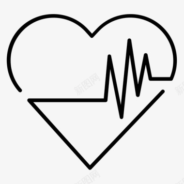 心跳心跳骤停心脏病学图标图标