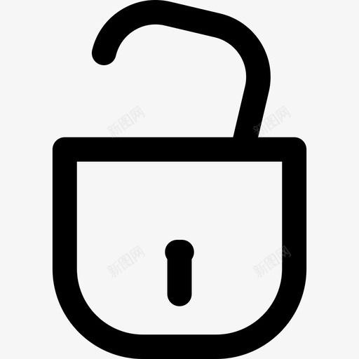 解锁挂锁安全通用用户界面图标svg_新图网 https://ixintu.com 安全 解锁挂锁 通用用户界面