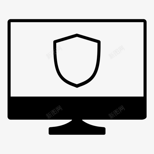 安全计算机受保护图标svg_新图网 https://ixintu.com 受保护 安全 屏蔽 计算机