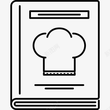 食谱书厨师烹饪图标图标
