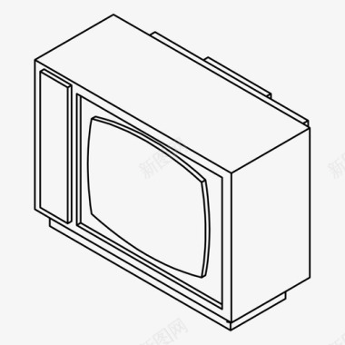 电视娱乐监视器图标图标