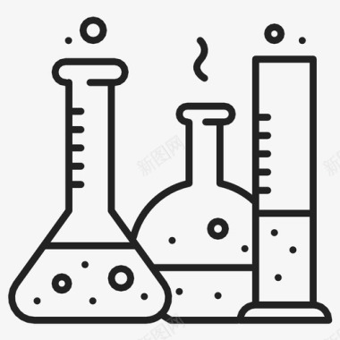 科学烧杯化学图标图标