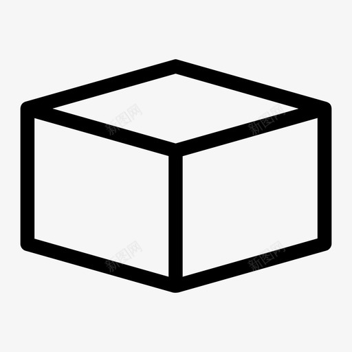 立方体长方体立方体形状图标svg_新图网 https://ixintu.com 立体立方体 立方体 立方体形状 长方体