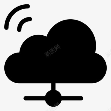 云网络计算共享图标图标
