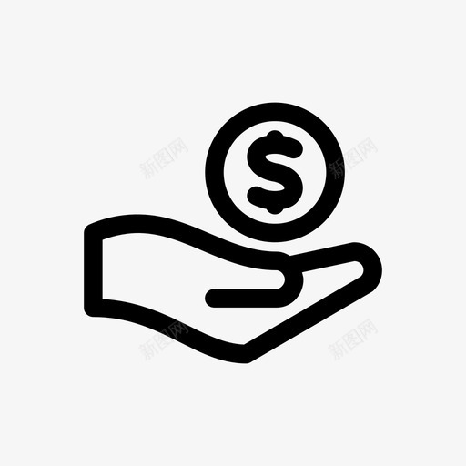 付款帐单贷款图标svg_新图网 https://ixintu.com 业务粗体 交易 付款 取款 帐单 贷款