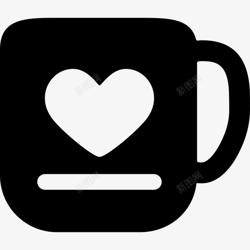 带着一颗心的杯子做我的情人图标svg_新图网 https://ixintu.com 做我的情人 带着一颗心的杯子