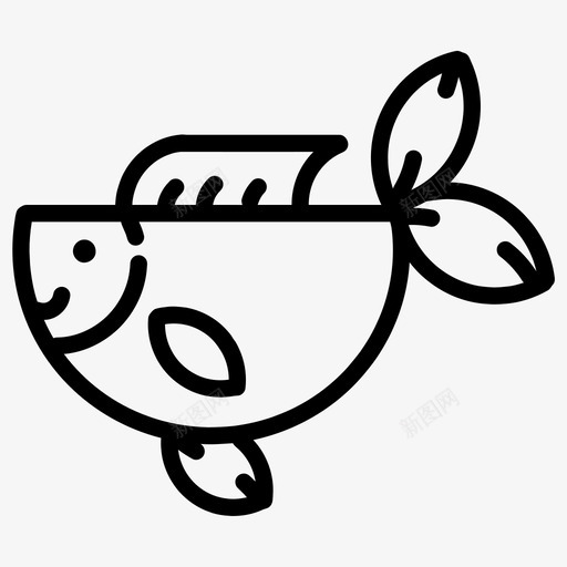 鱼动物海图标svg_新图网 https://ixintu.com 动物 海 继续游泳 鱼