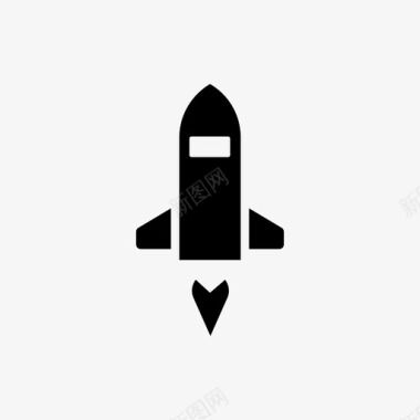 火箭发射升空图标图标