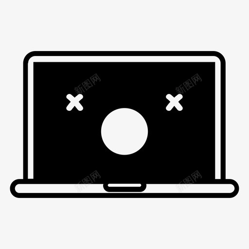 死机电脑mac图标svg_新图网 https://ixintu.com mac macbook pc 死机 电脑 维修