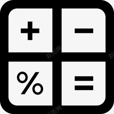 计算器算术数学图标图标