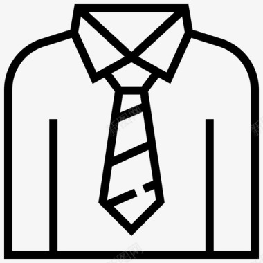 西装男士领带图标图标