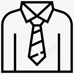 西装工作服西装男士领带图标高清图片