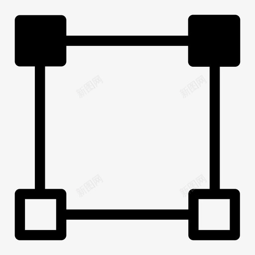 选取框拖动放大图标svg_新图网 https://ixintu.com 合并 展开 扩散 拖动 放大 选取框