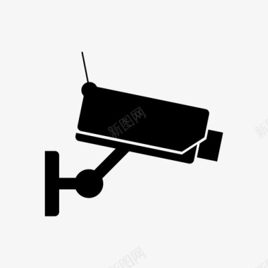 闭路电视摄像机保安摄像机图标图标