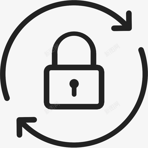 密码更改交换锁图标svg_新图网 https://ixintu.com 交换 基本业务登机包 密码更改 锁