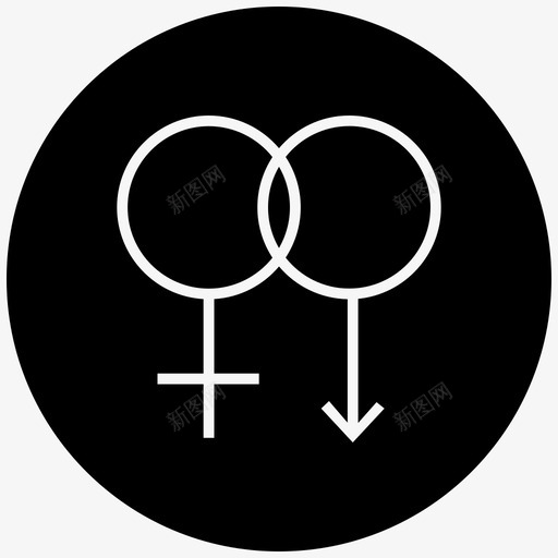 男女符号情侣性别符号图标svg_新图网 https://ixintu.com 体积 图表 性别符号 情侣 男女 男女符号 配对
