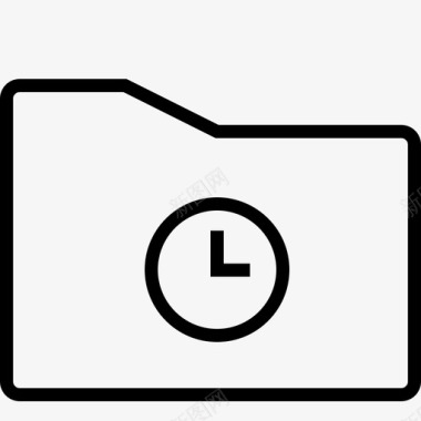 文件夹时钟时间图标图标
