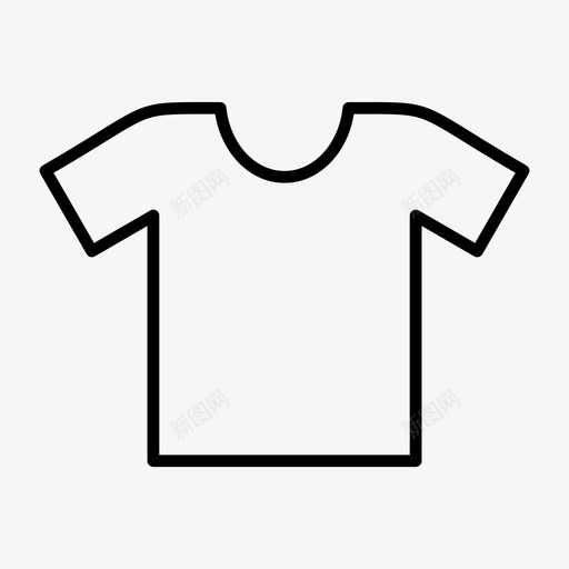 T恤衣服外套图标svg_新图网 https://ixintu.com T恤 外套 衣服 衬衫 袖子