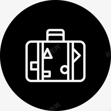 行李探险背包图标图标