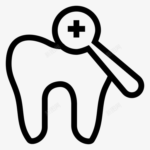 牙齿查找牙线图标svg_新图网 https://ixintu.com 搜索 放大 查找 牙线 牙齿 牙齿线图标 药物