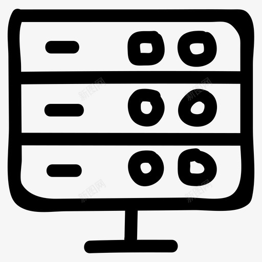 文件服务器连接数据库图标svg_新图网 https://ixintu.com 主机 存储 数据库 文件服务器 电子手绘图标 连接