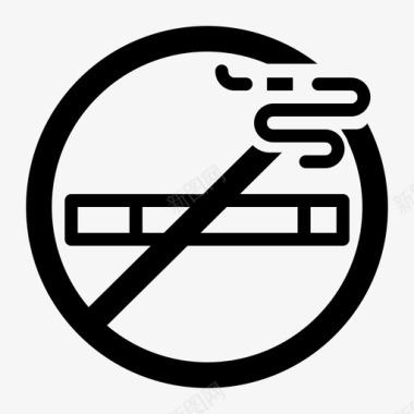 禁烟香烟烟草图标图标